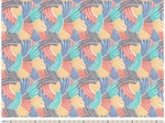 Tissu coton au mètre ex2321 ethnique multicolore