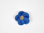 Mini Barrette Pétales de Fleur bleu navy