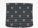 Rabat besace carré grand tartan fleuri
