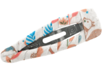 Barrette clic-clac tissu douceur des bois
