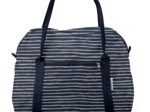 Sac bowling rayé argent marine