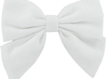 Barrette noeud papillon blanc