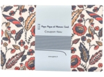 Coupon tissu 1 m plumes d'été