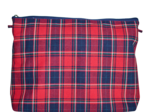 Trousse de toilette tartan rouge