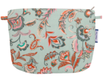 Pochette tissu vert bohème