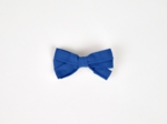 Barrette noeud ruban bleu navy