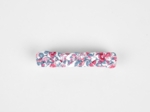 Barrette cheveux tressée rose grenadine