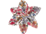 Barrette fleur étoile porcelaine rosée