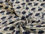 Tissu jersey shanti marine or