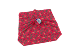 Furoshiki petit 35 x 35 cm ex2252 houx rouge 