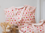 Sac cabas moyen petits coeurs