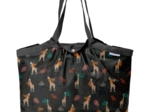 Sac cabas taille moyenne plissé palma girafe