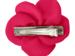Petite Barrette Pétales de Fleur fuchsia