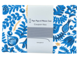 Coupon tissu 1 m passion bleue