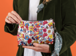 Pochette plissée tutti fleuri