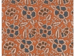 Coupon tissu 50 cm ex2638 indienne cumin bleu