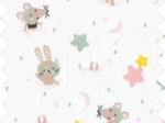 Coupon tissu 1 m souris rêveuses ex935