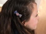 Petite barrette mini bonbon monet lilas