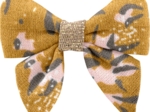 Barrette Mini Noeud Papillon gypso ocre