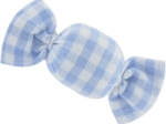Petite barrette mini bonbon vichy ciel