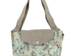 Grand sac cabas en tissu paradizoo mint