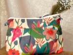 Pochette plissée fleurs des iles