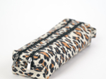 Trousse double compartiment leopard