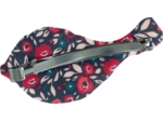 Barrette mésange camelias rubis