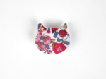 Barrette miaou rouge corolle