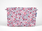 Pochette tissu rose grenadine