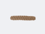 Barrette cheveux tressée gaze pailletée camel