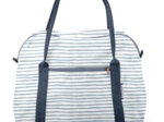 Sac bowling rayé bleu blanc
