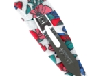 Barrette clic-clac tissu prairie fleurie