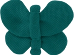 Barrette petit papillon  vert émeraude