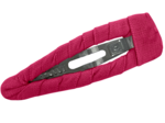 Barrette clic-clac tissu fuchsia