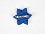 Barrette fleur étoile 4 bleu navy