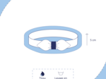 Bandeau jersey bébé noeud jardin d'aurore