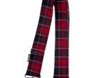 Bandoulière large tartan rouge