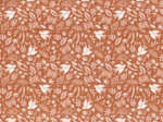 Tissu coton au mètre papillon terracotta ex1096