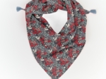 Petit foulard pompon jardin d'aurore