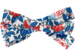 Barrette noeud ruban london fleuri
