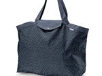Grand sac cabas en tissu paille argent jean