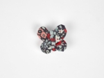 Barrette petit papillon jardin d'aurore