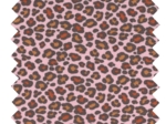Tissu jersey léopard rose pâle