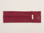 Bandeaux jersey pois bordeaux