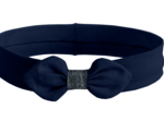 Bandeau jersey bébé noeud bleu marine