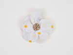 Petite Barrette Pétales de Fleur paquerettes blanches