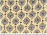 Tissu coton au mètre ex2514 indienne gouttes graphiques creme