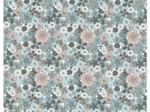 Coupon tissu 1 m ex2603 bleuet rétro nude