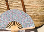 Eventail pastel fleuri